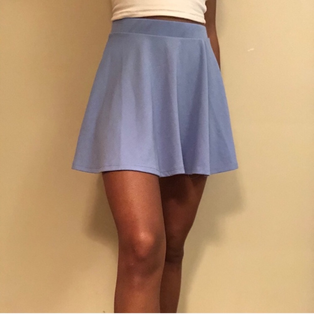 Pastel Blue Purple Mini Skirt 🌱